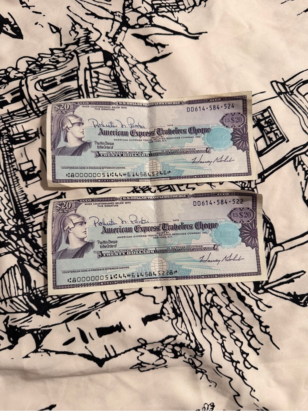 Travelers Cheque - Blue